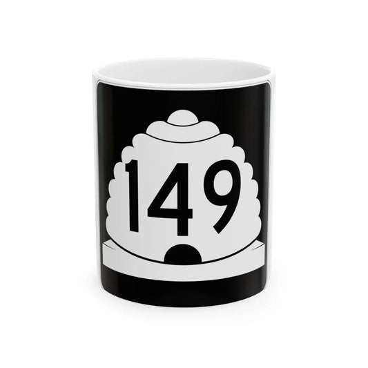 Utah SR 149 (Utah) (Road Sign) White Coffee Mug 11oz - Go Mug Yourself