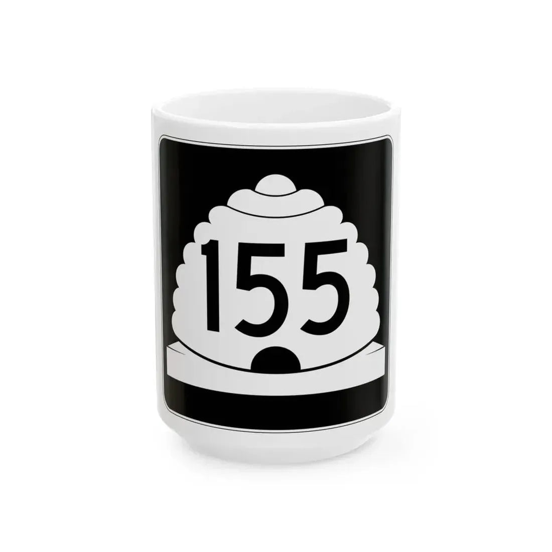 Utah SR 155 (Utah) (Road Sign) White Coffee Mug - Go Mug Yourself