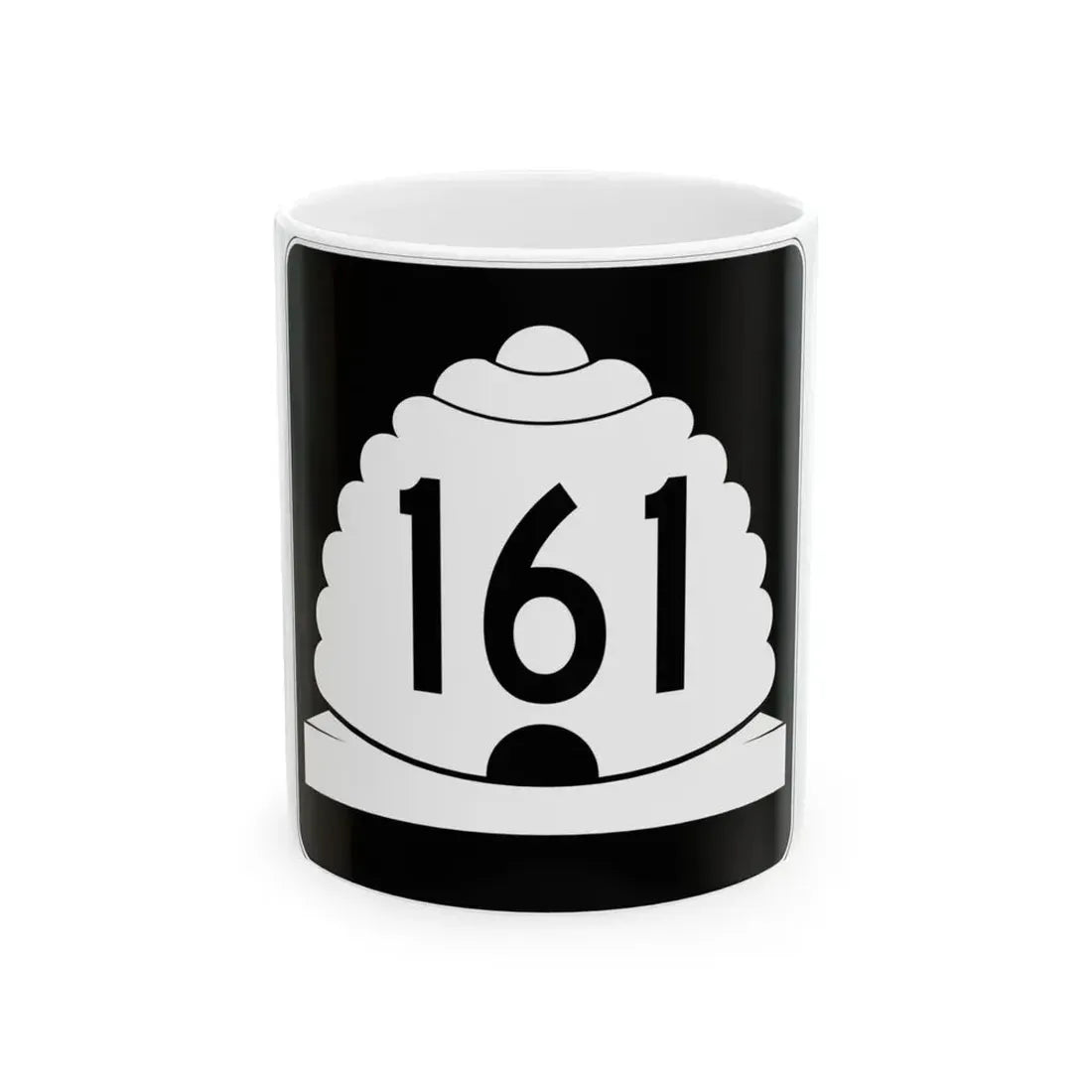 Utah SR 161 (Utah) (Road Sign) White Coffee Mug 11oz - Go Mug Yourself