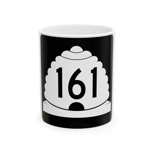Utah SR 161 (Utah) (Road Sign) White Coffee Mug 11oz - Go Mug Yourself