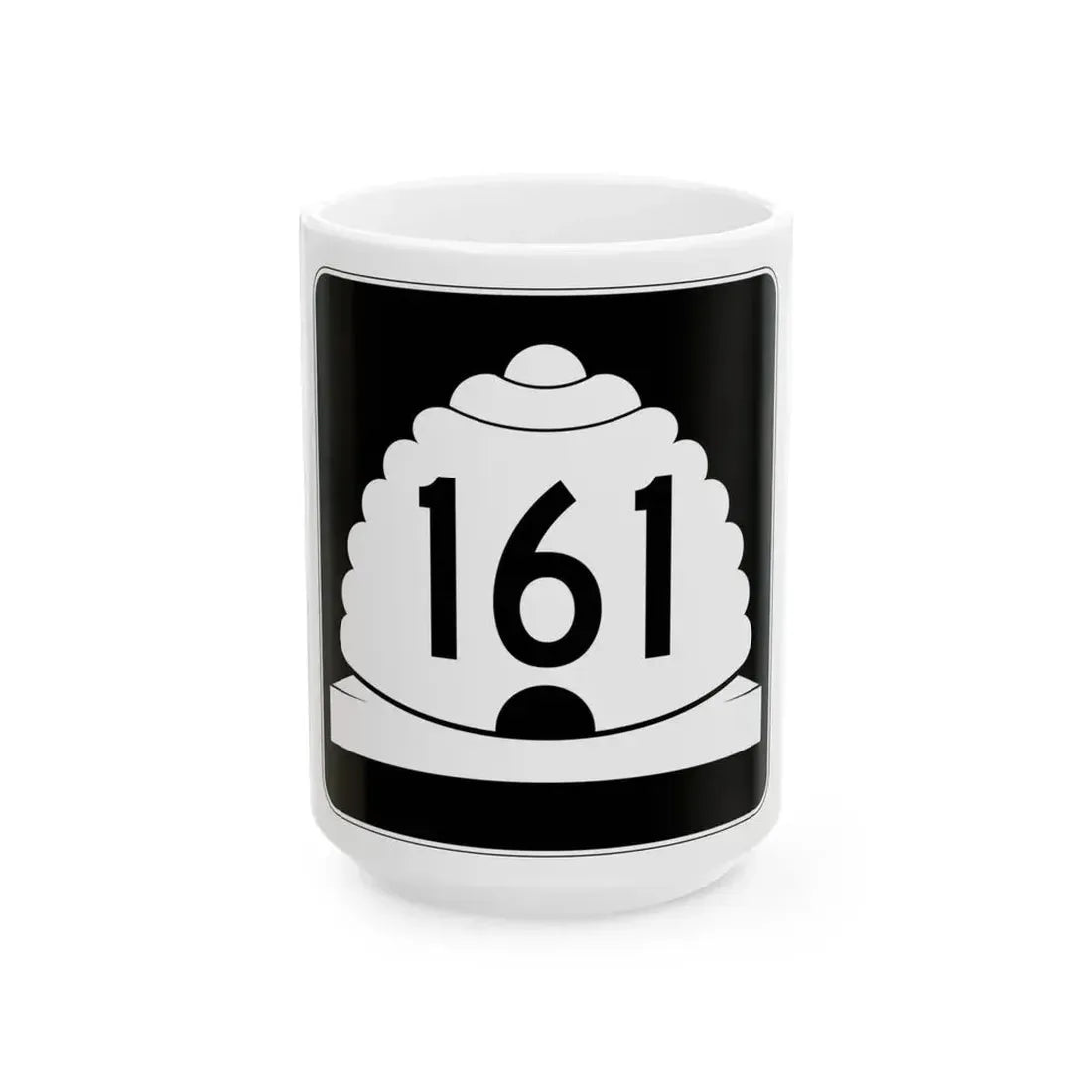 Utah SR 161 (Utah) (Road Sign) White Coffee Mug 15oz - Go Mug Yourself