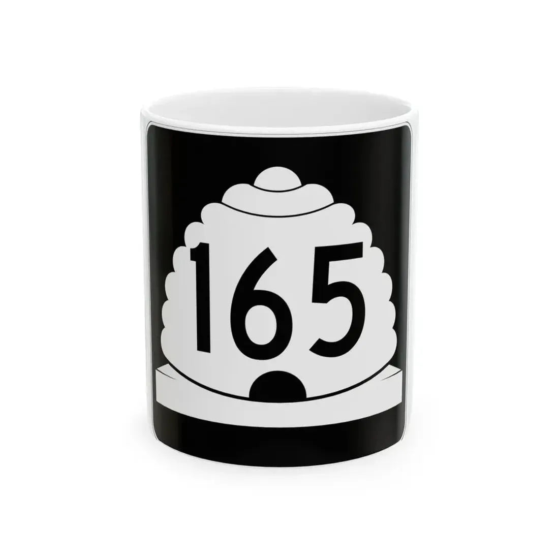 Utah SR 165 (Utah) (Road Sign) White Coffee Mug 11oz - Go Mug Yourself