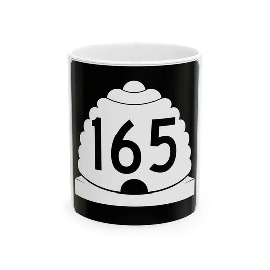 Utah SR 165 (Utah) (Road Sign) White Coffee Mug 11oz - Go Mug Yourself