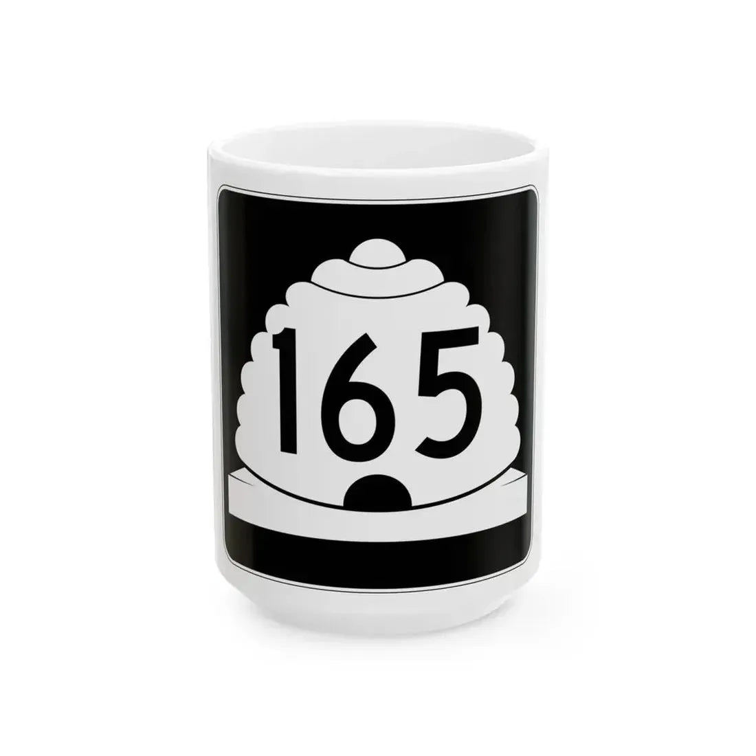 Utah SR 165 (Utah) (Road Sign) White Coffee Mug 15oz - Go Mug Yourself