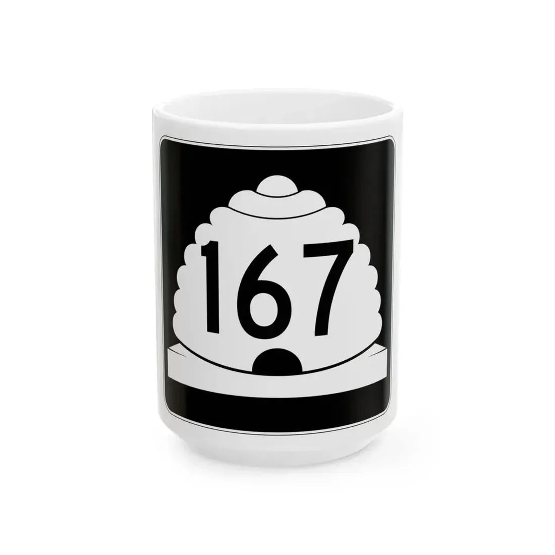 Utah SR 167 (Utah) (Road Sign) White Coffee Mug 15oz - Go Mug Yourself