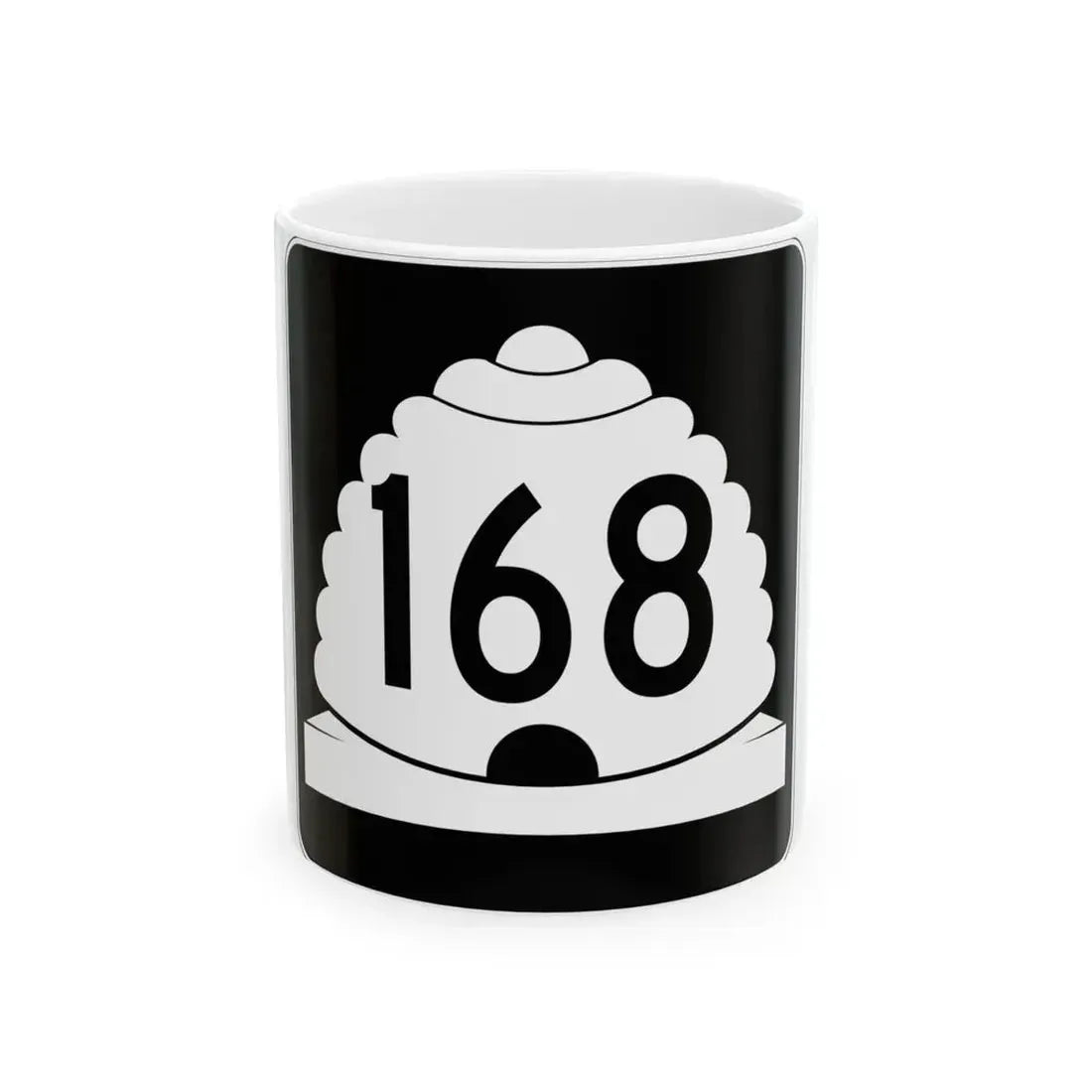 Utah SR 168 (Utah) (Road Sign) White Coffee Mug 11oz - Go Mug Yourself