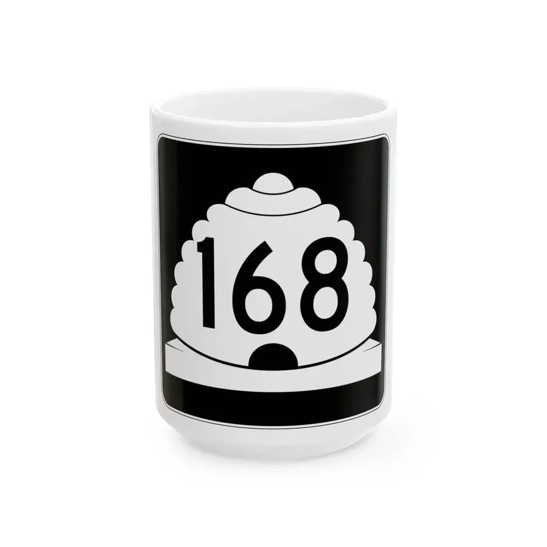 Utah SR 168 (Utah) (Road Sign) White Coffee Mug 15oz - Go Mug Yourself