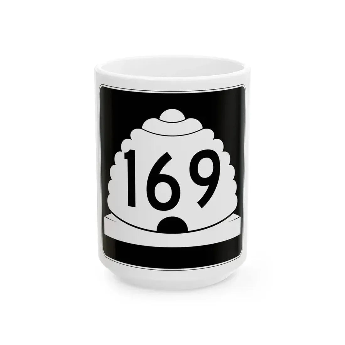 Utah SR 169 (Utah) (Road Sign) White Coffee Mug 15oz - Go Mug Yourself