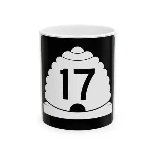 Utah SR 17 (Utah) (Road Sign) White Coffee Mug 11oz - Go Mug Yourself