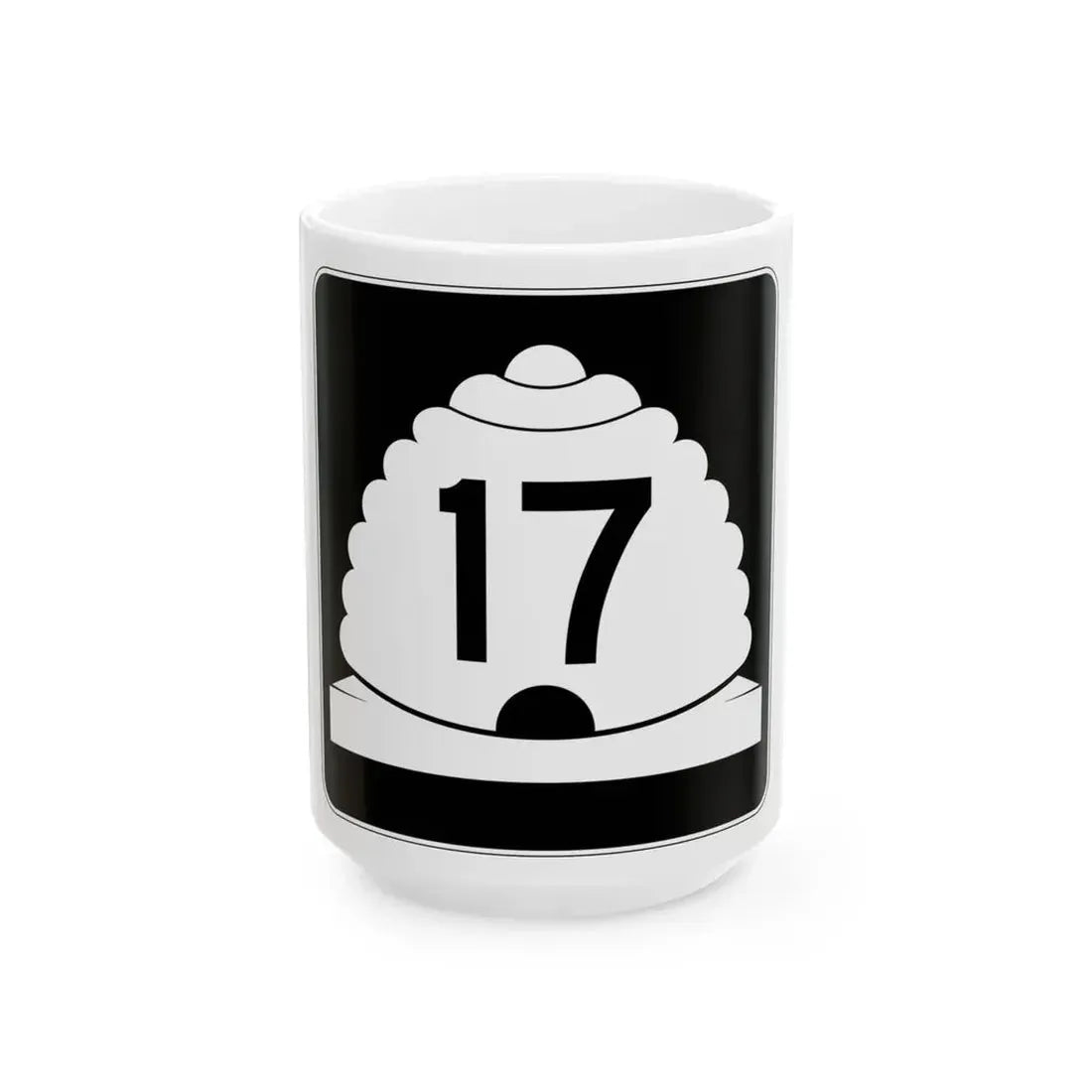 Utah SR 17 (Utah) (Road Sign) White Coffee Mug 15oz - Go Mug Yourself