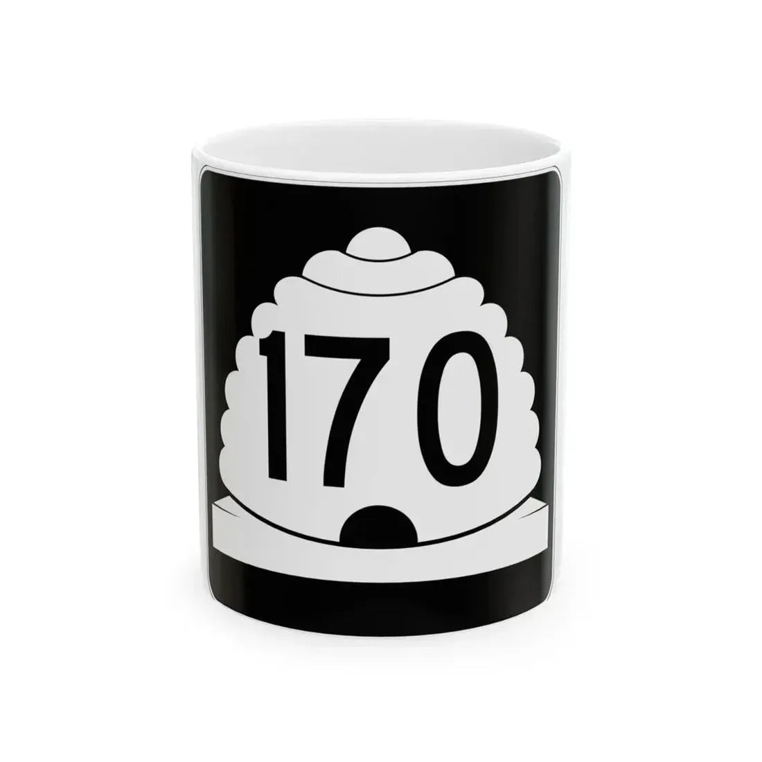 Utah SR 170 (Utah) (Road Sign) White Coffee Mug 11oz - Go Mug Yourself
