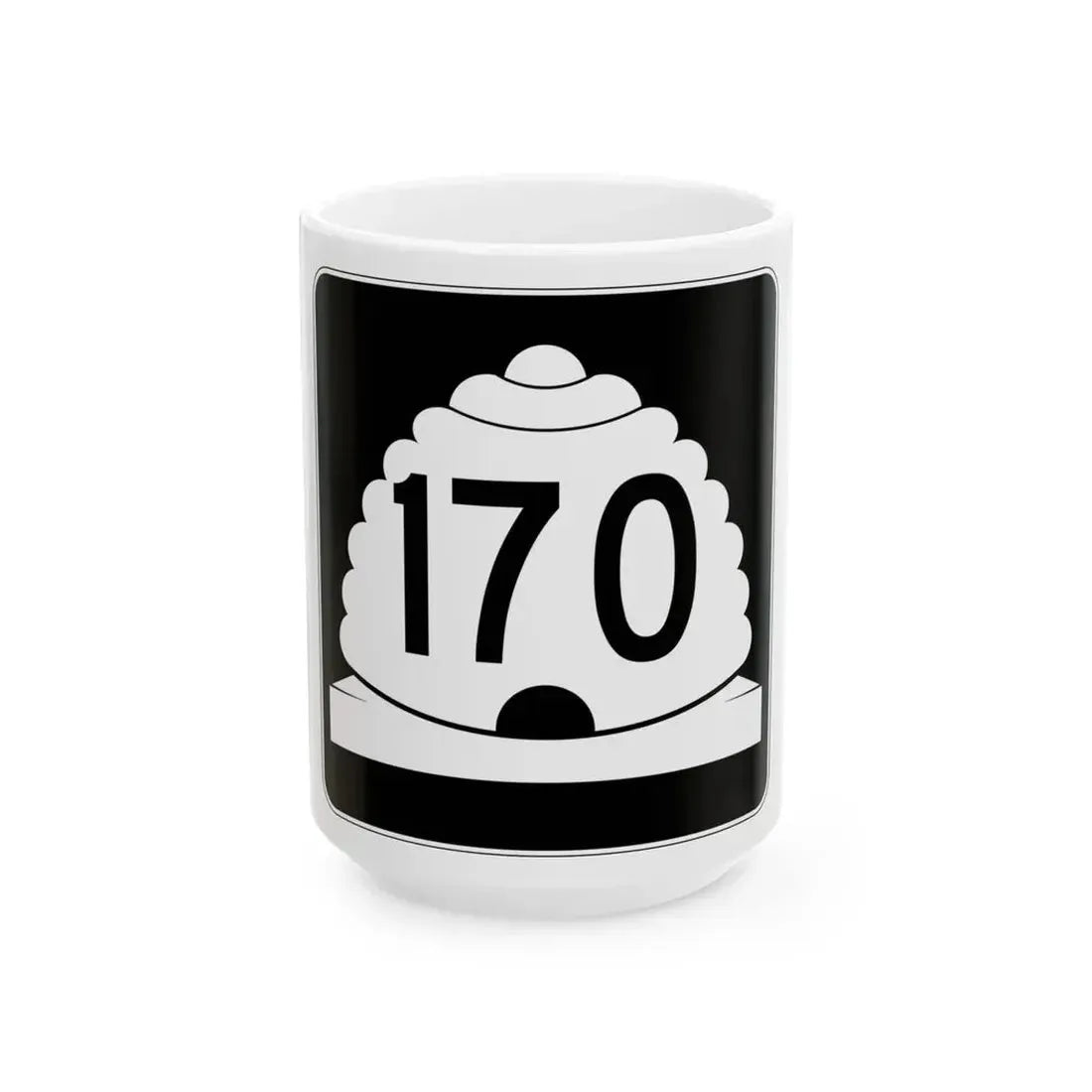 Utah SR 170 (Utah) (Road Sign) White Coffee Mug 15oz - Go Mug Yourself