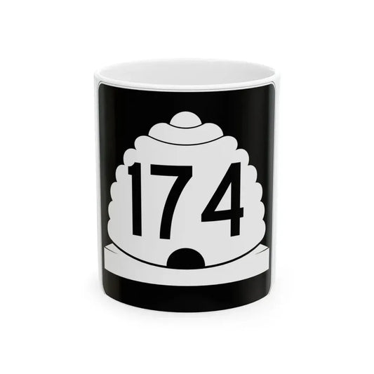 Utah SR 174 (Utah) (Road Sign) White Coffee Mug 11oz - Go Mug Yourself