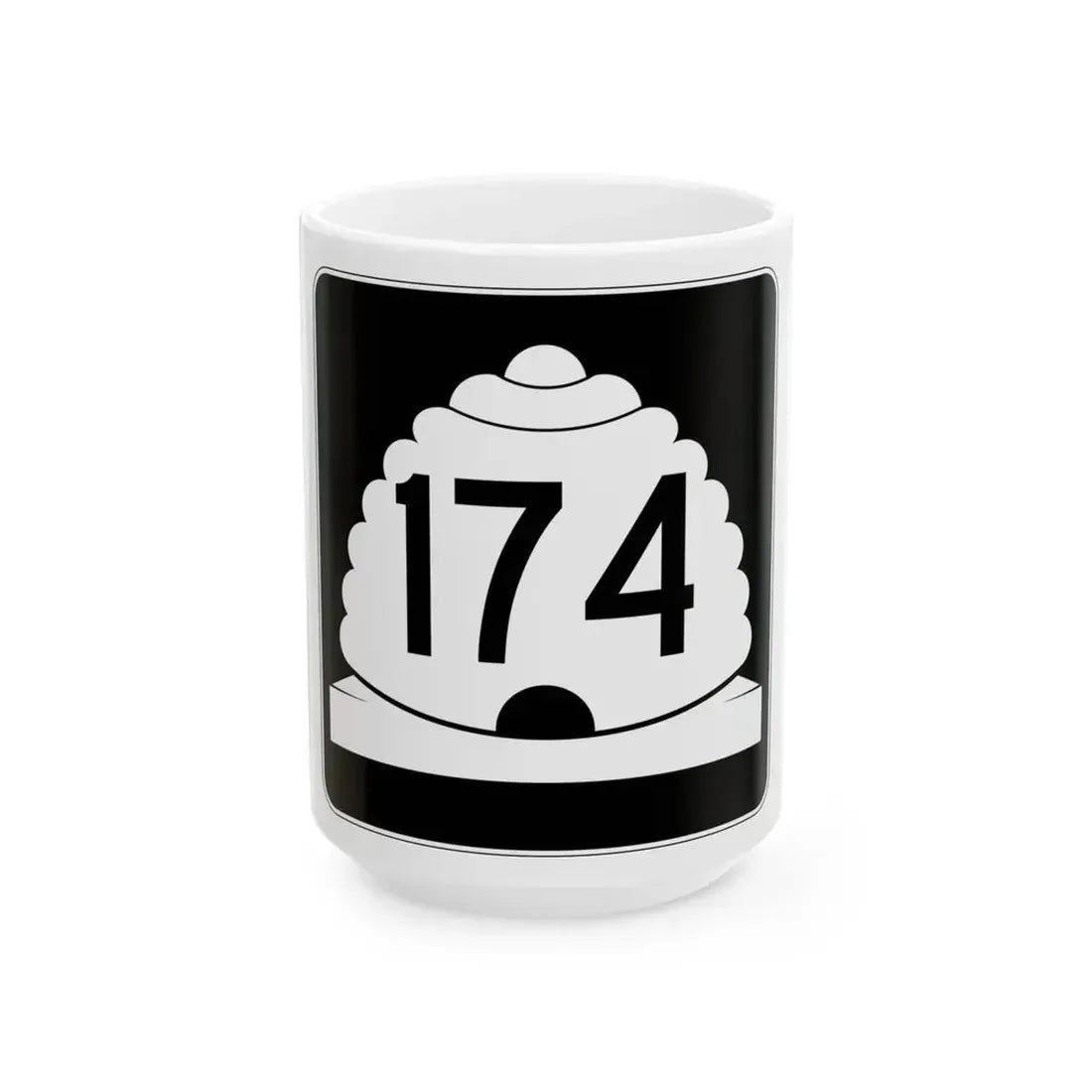 Utah SR 174 (Utah) (Road Sign) White Coffee Mug 15oz - Go Mug Yourself