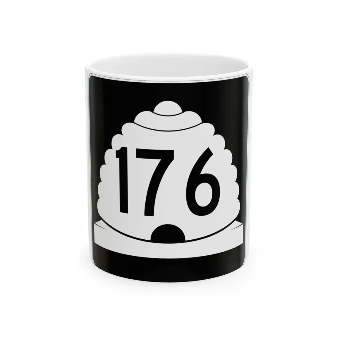 Utah SR 176 (Utah) (Road Sign) White Coffee Mug 11oz - Go Mug Yourself