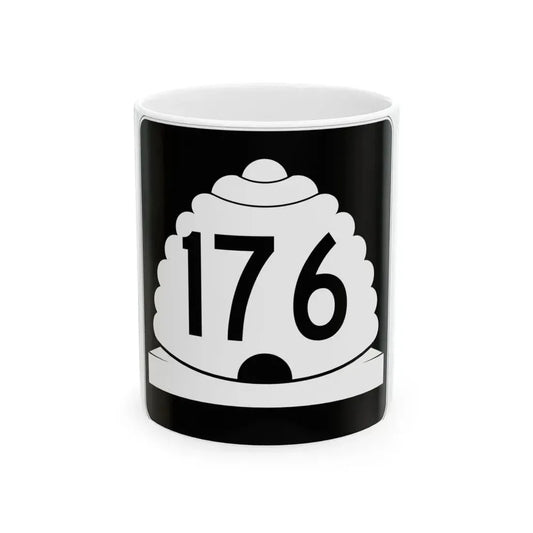 Utah SR 176 (Utah) (Road Sign) White Coffee Mug 11oz - Go Mug Yourself