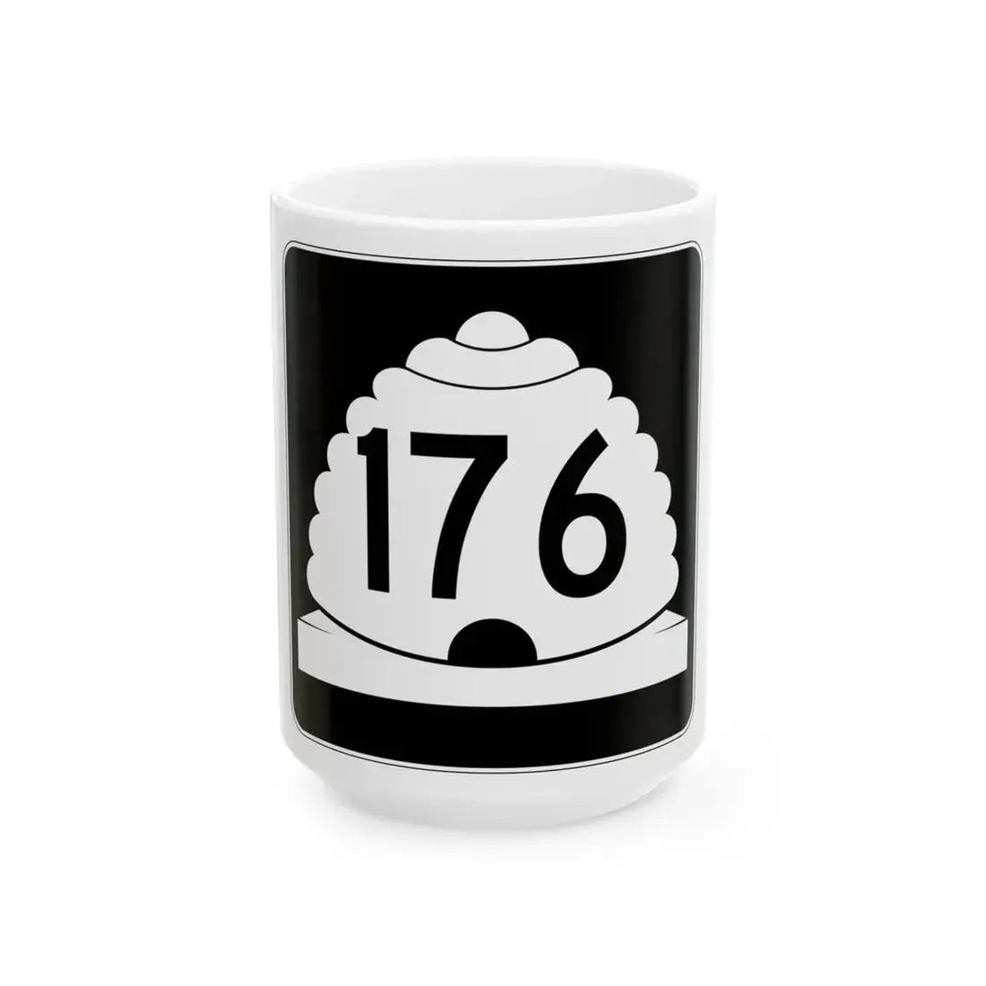 Utah SR 176 (Utah) (Road Sign) White Coffee Mug 15oz - Go Mug Yourself