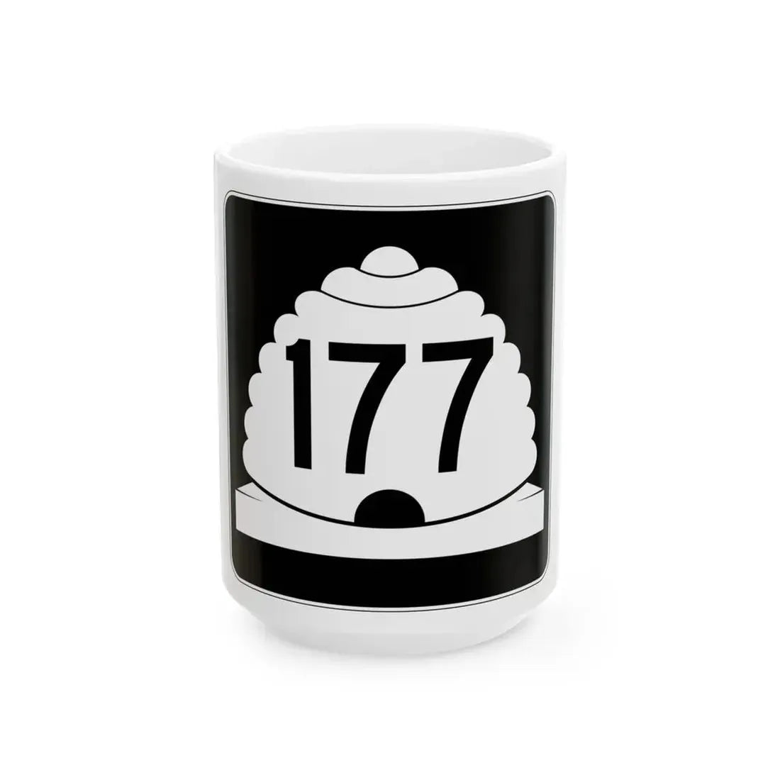 Utah SR 177 (Utah) (Road Sign) White Coffee Mug 15oz - Go Mug Yourself