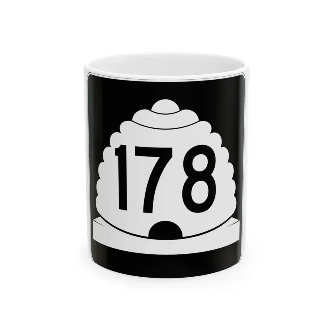 Utah SR 178 (Utah) (Road Sign) White Coffee Mug 11oz - Go Mug Yourself
