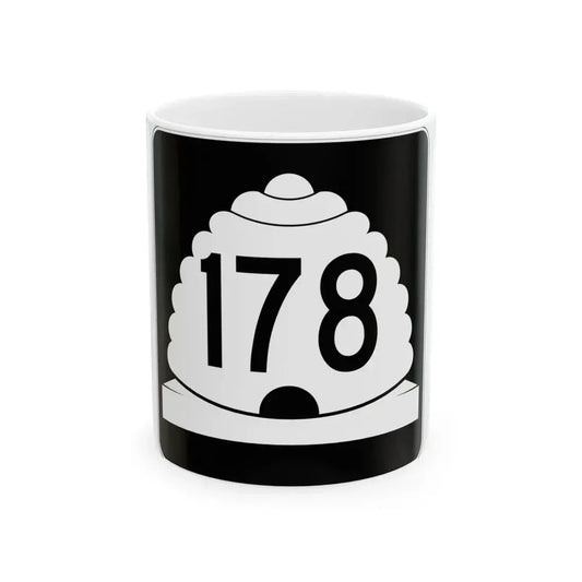 Utah SR 178 (Utah) (Road Sign) White Coffee Mug 11oz - Go Mug Yourself