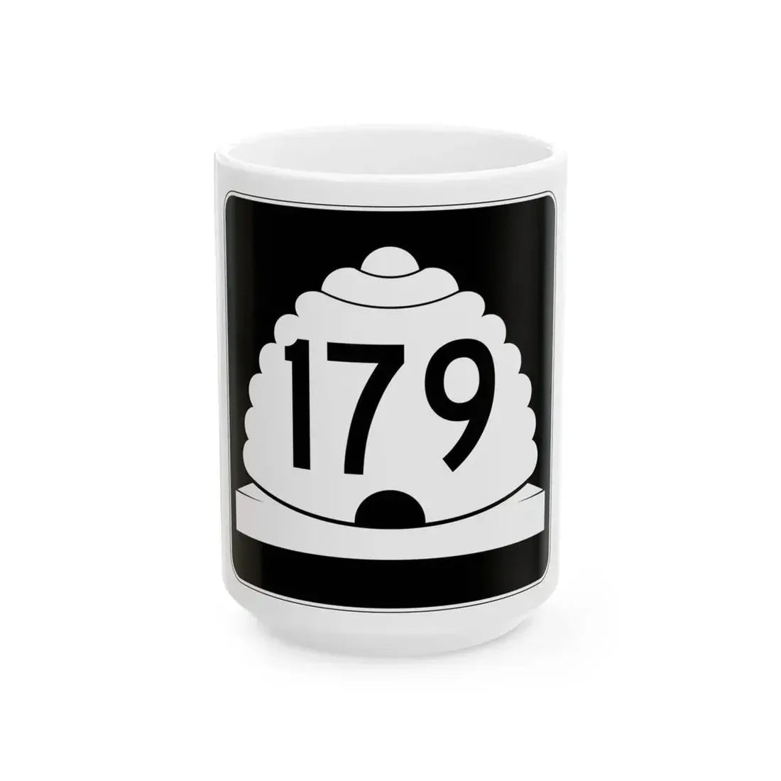 Utah SR 179 (Utah) (Road Sign) White Coffee Mug 15oz - Go Mug Yourself