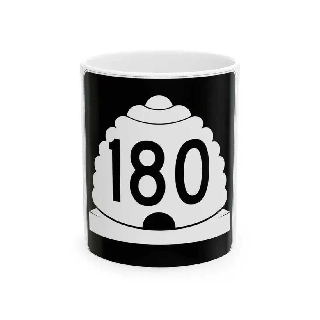 Utah SR 180 (Utah) (Road Sign) White Coffee Mug 11oz - Go Mug Yourself