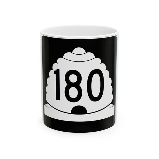 Utah SR 180 (Utah) (Road Sign) White Coffee Mug 11oz - Go Mug Yourself