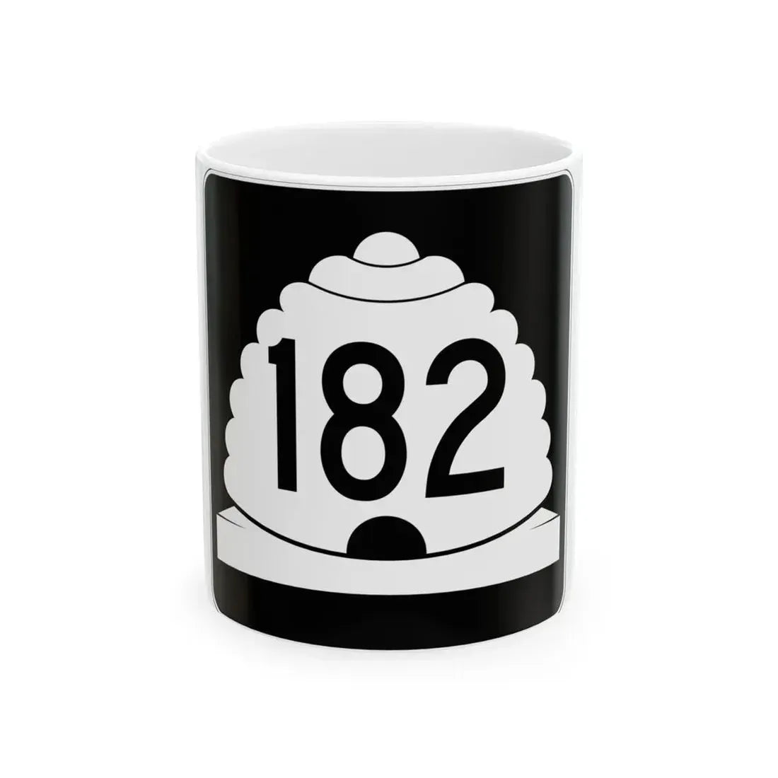 Utah SR 182 (Utah) (Road Sign) White Coffee Mug 11oz - Go Mug Yourself