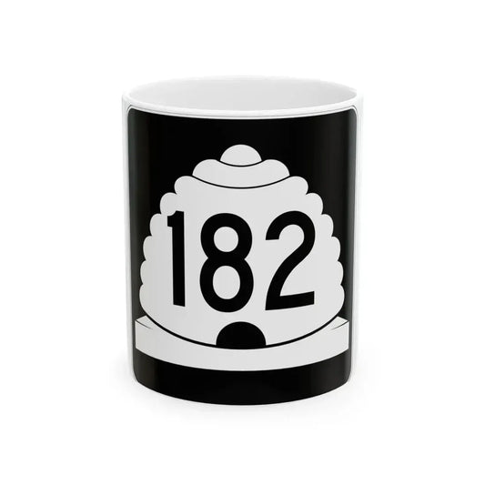 Utah SR 182 (Utah) (Road Sign) White Coffee Mug 11oz - Go Mug Yourself