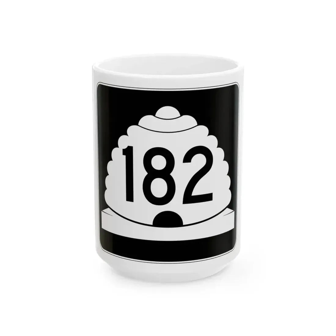 Utah SR 182 (Utah) (Road Sign) White Coffee Mug 15oz - Go Mug Yourself