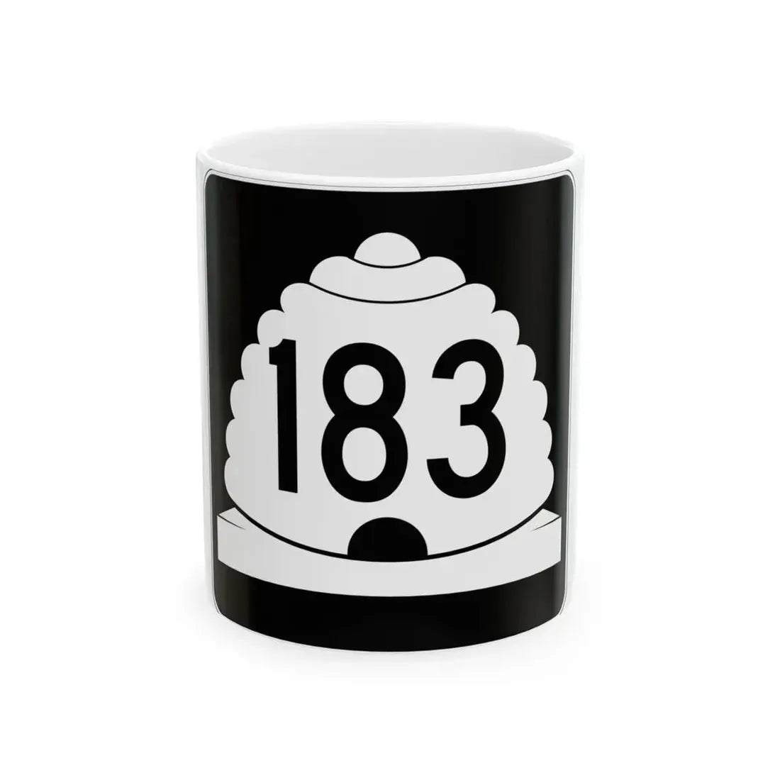 Utah SR 183 (Utah) (Road Sign) White Coffee Mug 11oz - Go Mug Yourself