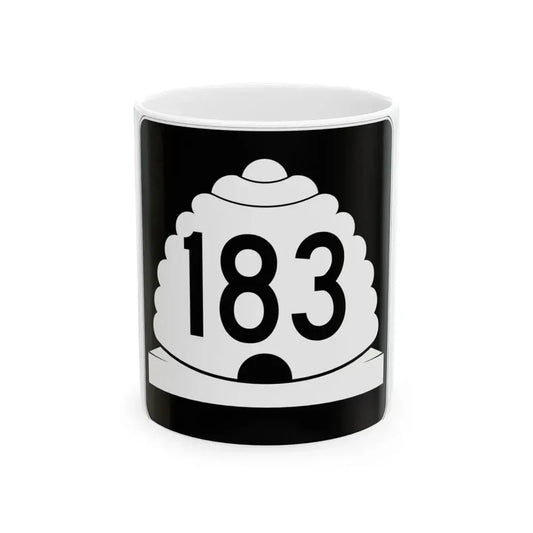 Utah SR 183 (Utah) (Road Sign) White Coffee Mug 11oz - Go Mug Yourself
