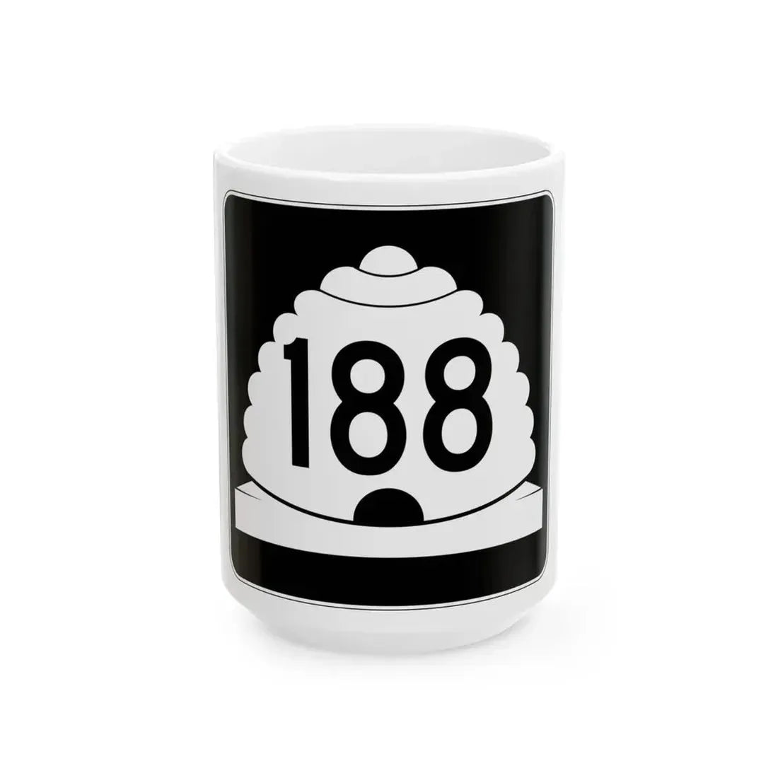 Utah SR 188 (Utah) (Road Sign) White Coffee Mug 15oz - Go Mug Yourself