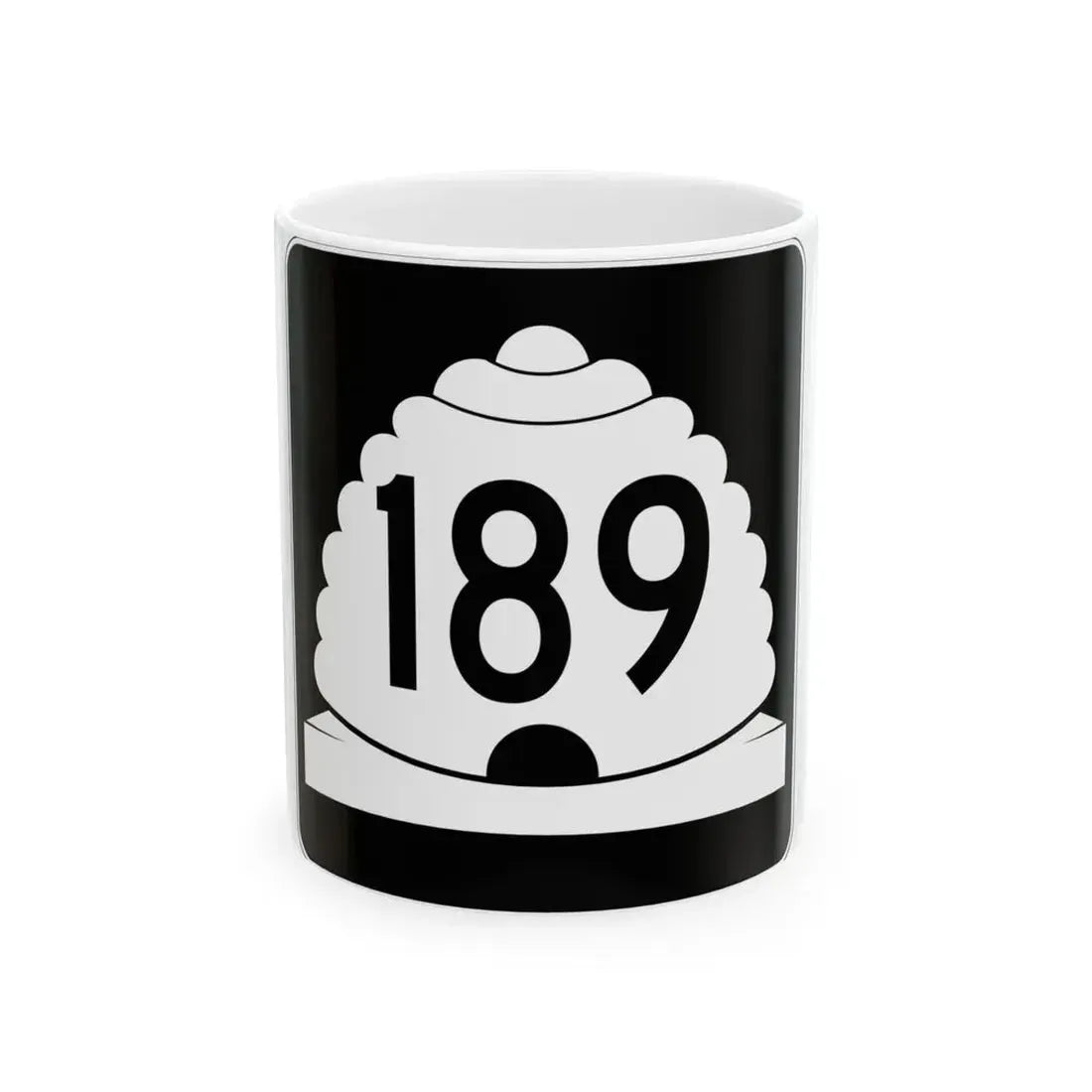 Utah SR 189 (Utah) (Road Sign) White Coffee Mug 11oz - Go Mug Yourself