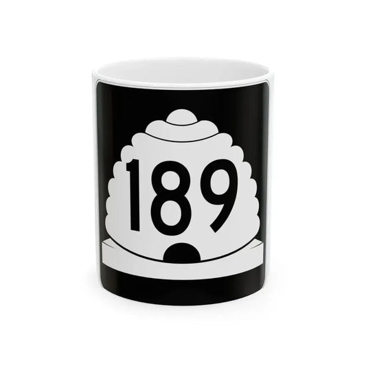 Utah SR 189 (Utah) (Road Sign) White Coffee Mug 11oz - Go Mug Yourself