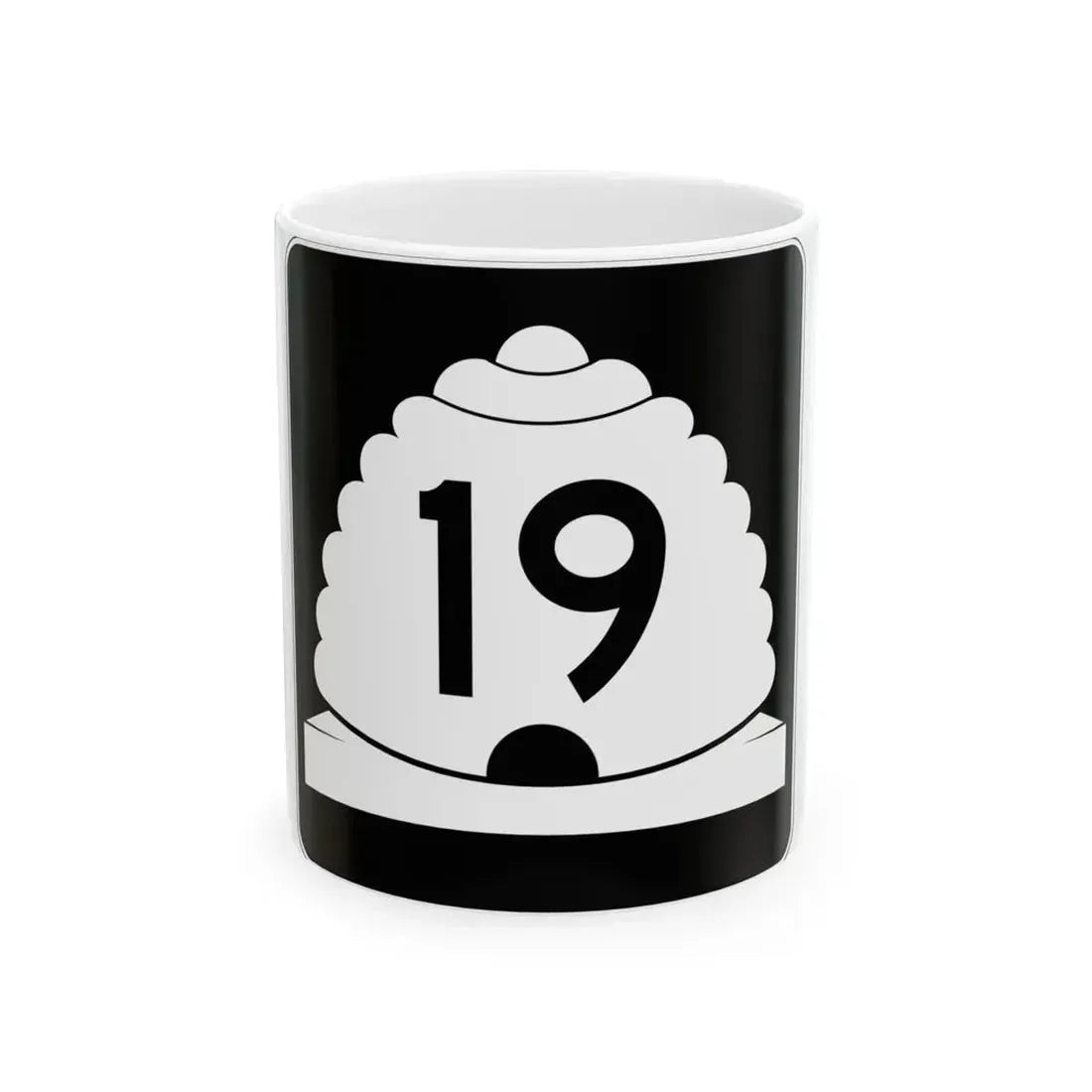 Utah SR 19 (Utah) (Road Sign) White Coffee Mug 11oz - Go Mug Yourself
