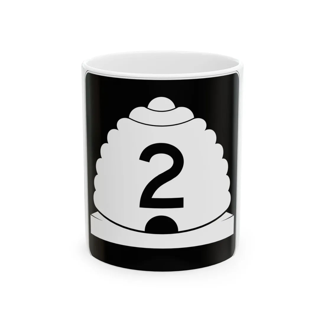 Utah SR 2 (Utah) (Road Sign) White Coffee Mug 11oz - Go Mug Yourself