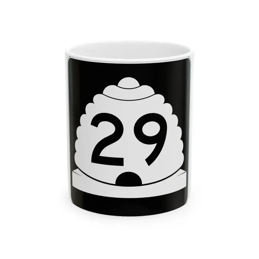 Utah SR 29 (Utah) (Road Sign) White Coffee Mug 11oz - Go Mug Yourself