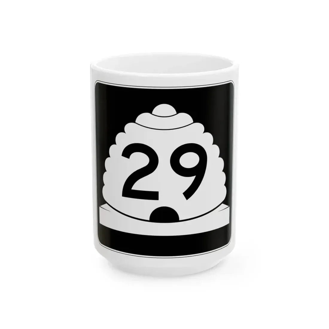 Utah SR 29 (Utah) (Road Sign) White Coffee Mug 15oz - Go Mug Yourself