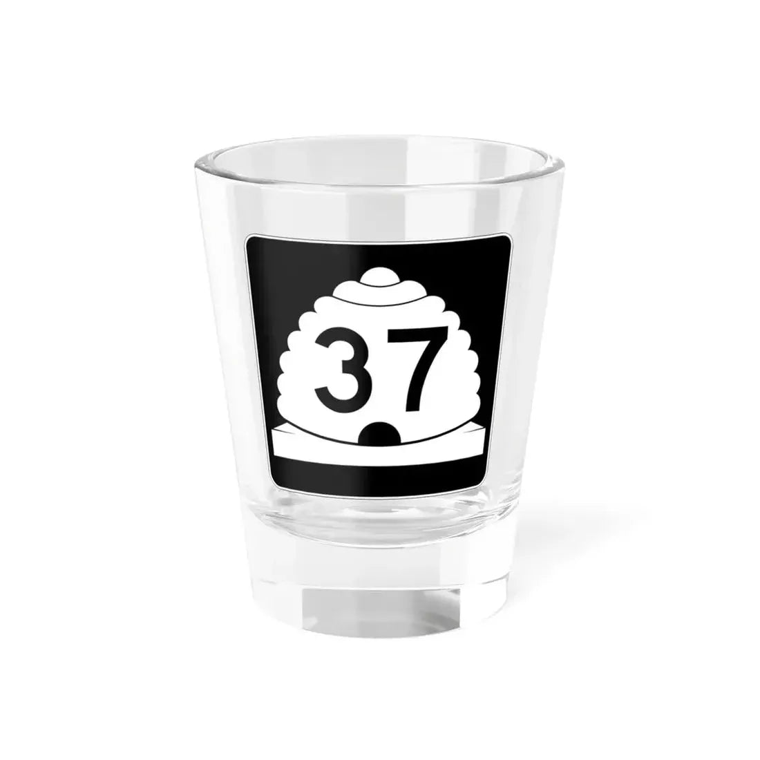 Utah SR 37 (Utah) (Road Sign) Shot Glass 1.5oz 1.5oz - Go Mug Yourself