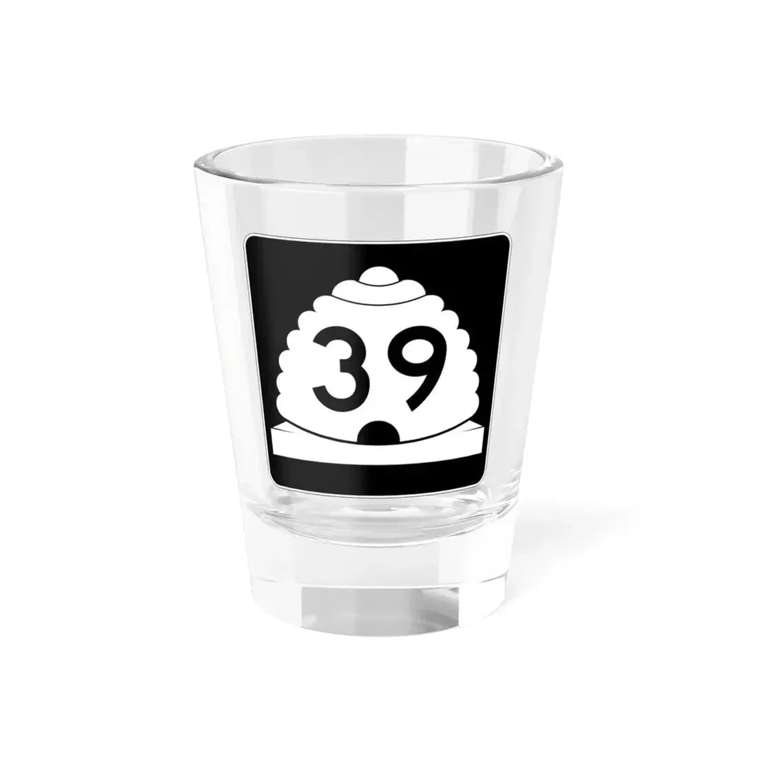 Utah SR 39 (Utah) (Road Sign) Shot Glass 1.5oz 1.5oz - Go Mug Yourself