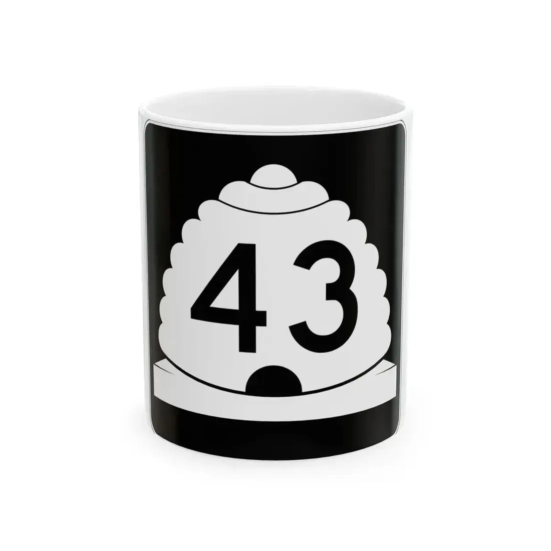 Utah SR 43 (Utah) (Road Sign) White Coffee Mug 11oz - Go Mug Yourself