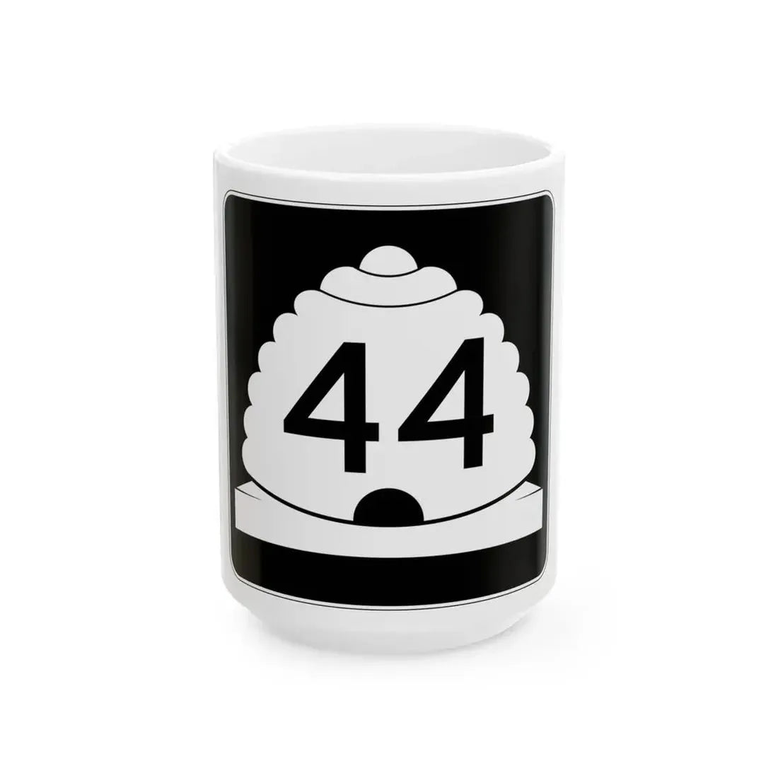 Utah SR 44 (Utah) (Road Sign) White Coffee Mug 15oz - Go Mug Yourself