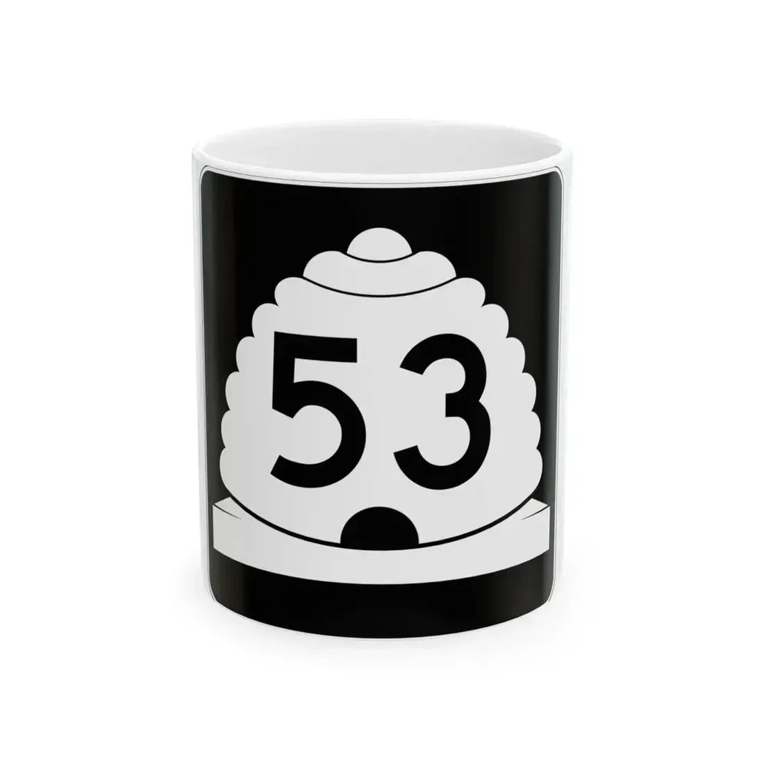 Utah SR 53 (Utah) (Road Sign) White Coffee Mug 11oz - Go Mug Yourself