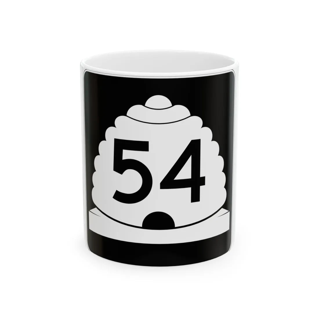 Utah SR 54 (Utah) (Road Sign) White Coffee Mug 11oz - Go Mug Yourself
