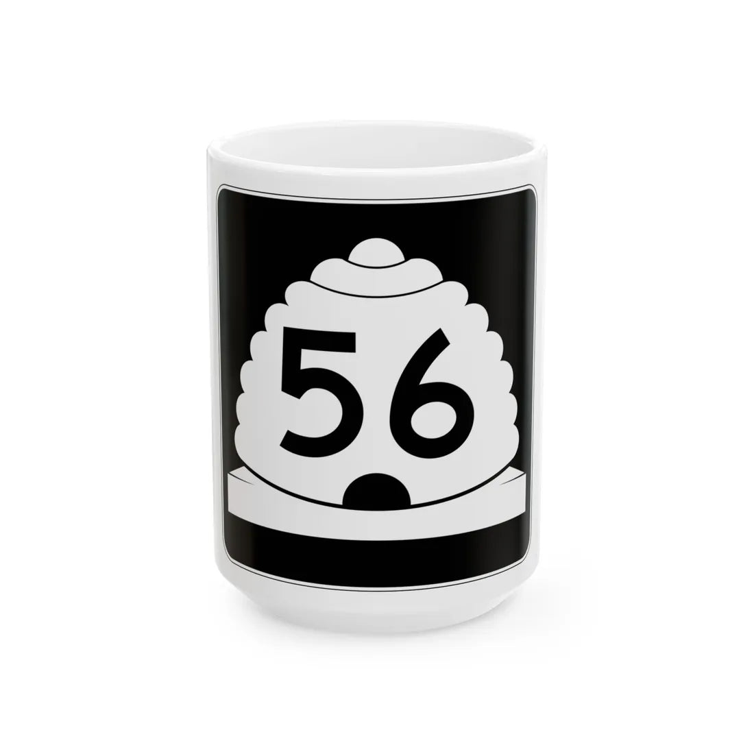 Utah SR 56 (Utah) (Road Sign) White Coffee Mug 15oz - Go Mug Yourself
