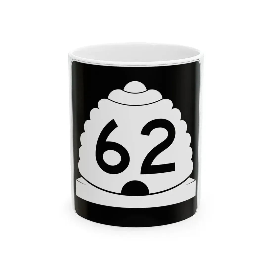 Utah SR 62 (Utah) (Road Sign) White Coffee Mug 11oz - Go Mug Yourself