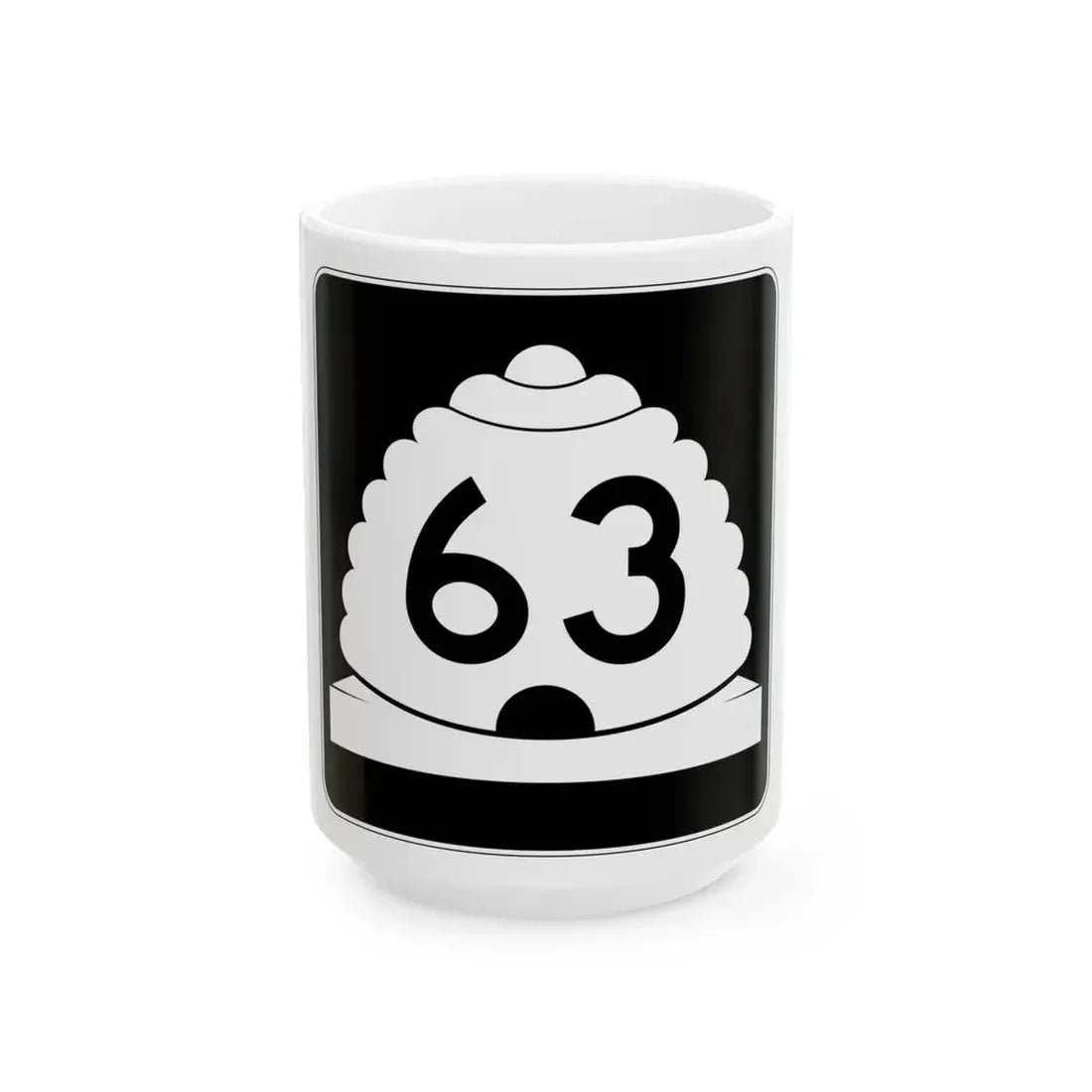 Utah SR 63 (Utah) (Road Sign) White Coffee Mug 15oz - Go Mug Yourself