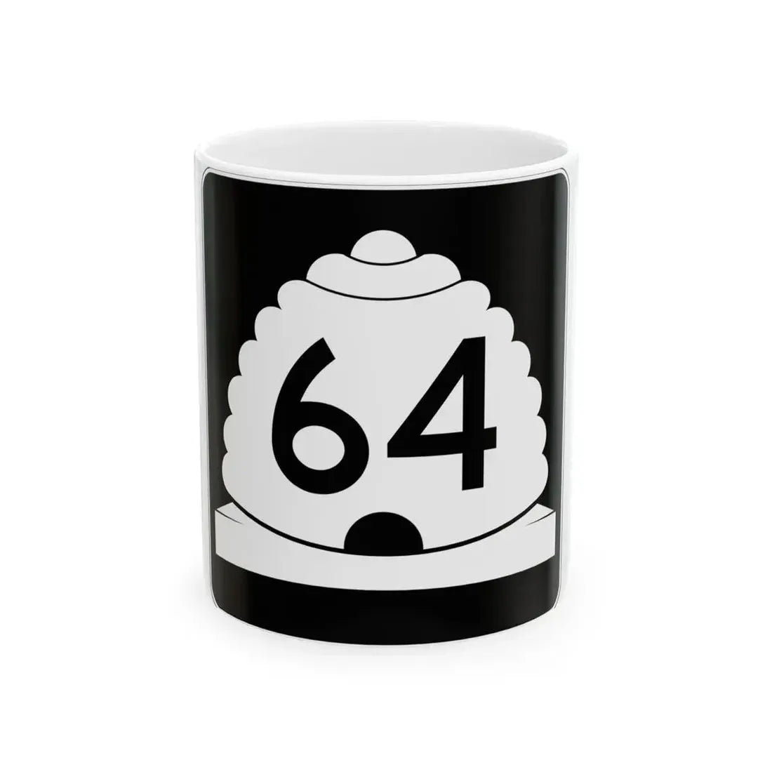 Utah SR 64 (Utah) (Road Sign) White Coffee Mug 11oz - Go Mug Yourself