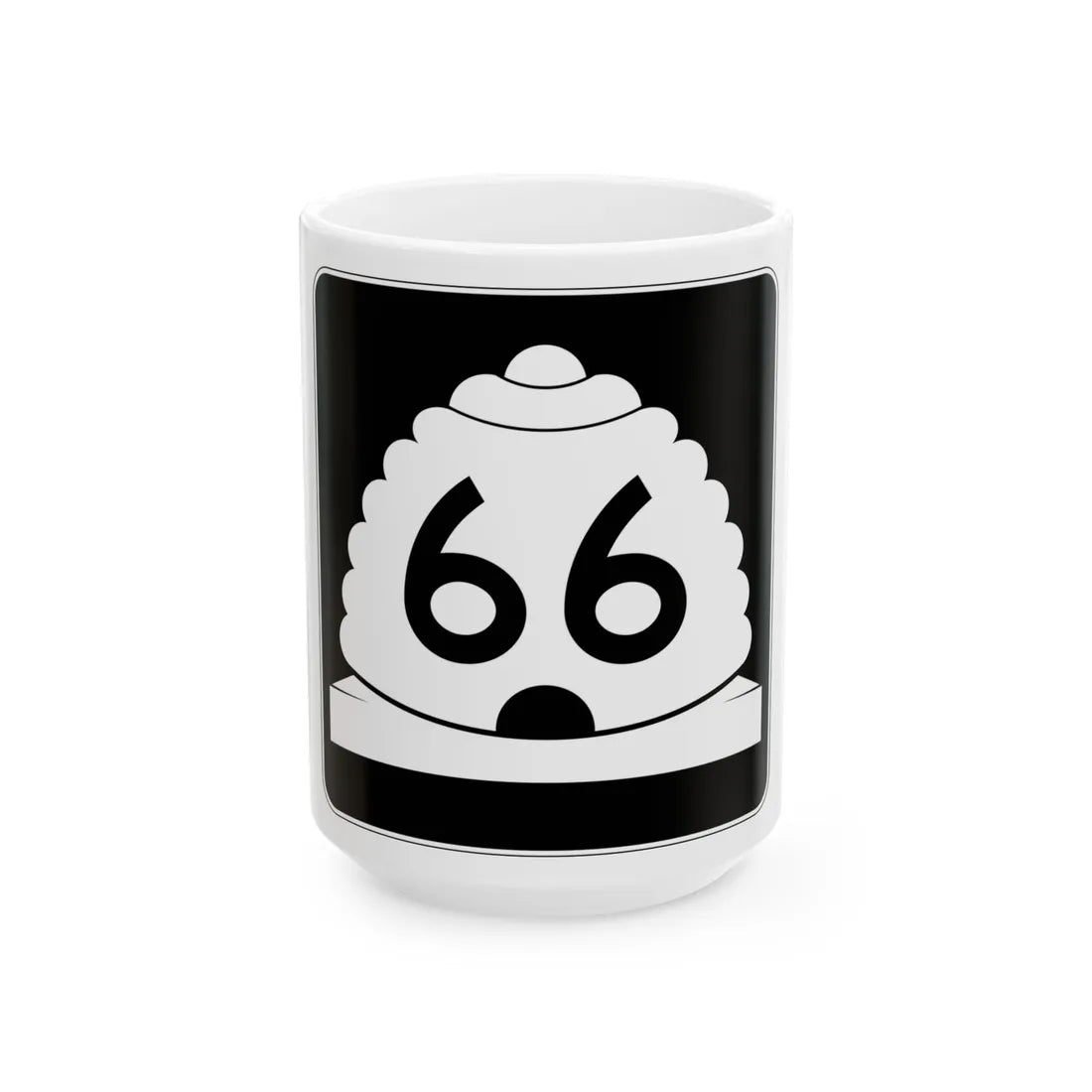 Utah SR 66 (Utah) (Road Sign) White Coffee Mug 15oz - Go Mug Yourself
